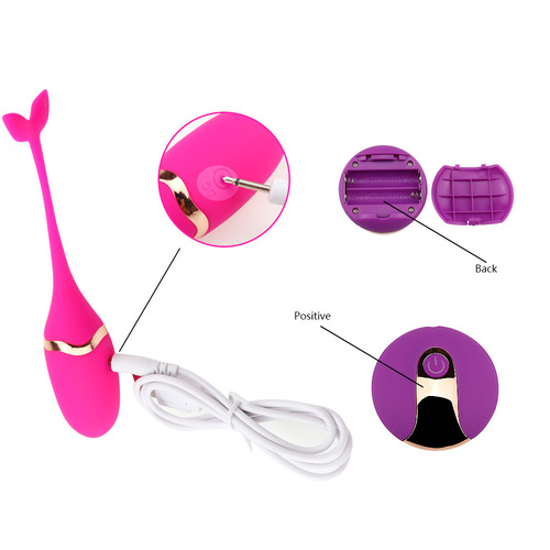 Adult USB charging wireless tadpole baby whale remote control fish tail vibrating egg couple sex ball cross-border wholesale