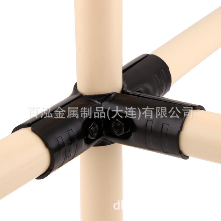 大连供应28MM精益管线成套接头 | 金属成套连接件|4管连通|HJ-3