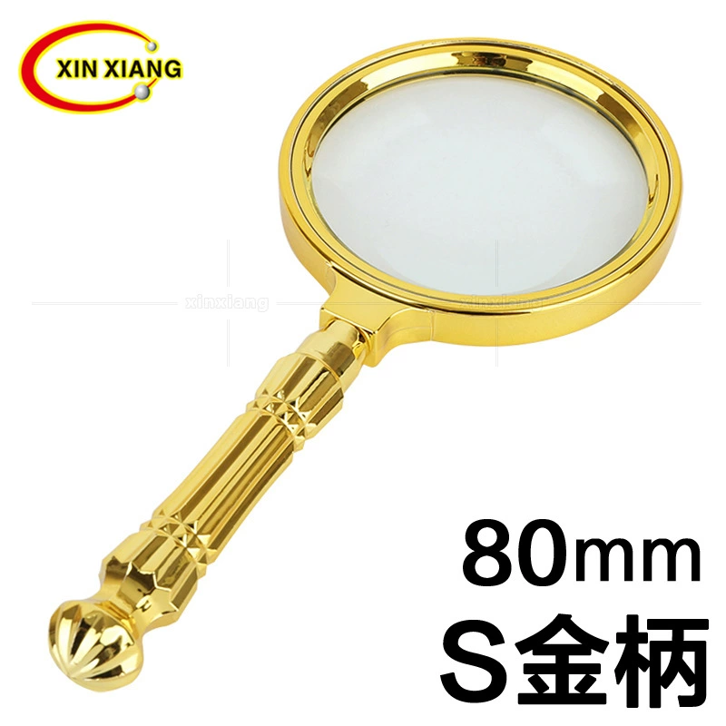 Портативный 10 раз Местные тираны Золотая Лупа оптом оптические линзы Подарочное шоу будет продавать наземный киоск запустить Jianghu горячая распродажа