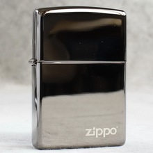 ZIPPO防风煤油打火机美版系列经典黑冰标志 150ZL