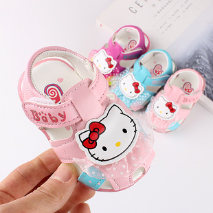 Summer new children's sandals flashing lights cartoon baby shoes South Korea baby shoes girls' shoes for delivery 1683