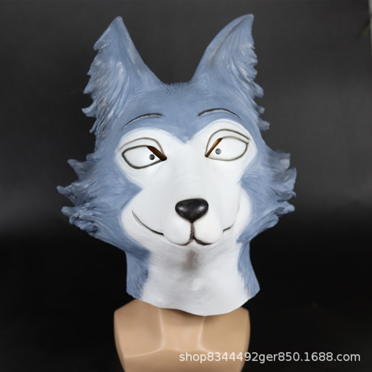 Animal Rhapsody Gray West Wolf Haru máscara de conejo cabeza cubierta beastars Halloween Cosplay props