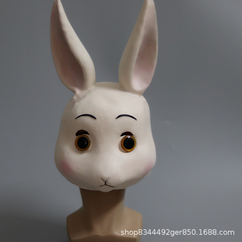 Animal Rhapsody Gray West Wolf Haru máscara de conejo cabeza cubierta beastars Halloween Cosplay props
