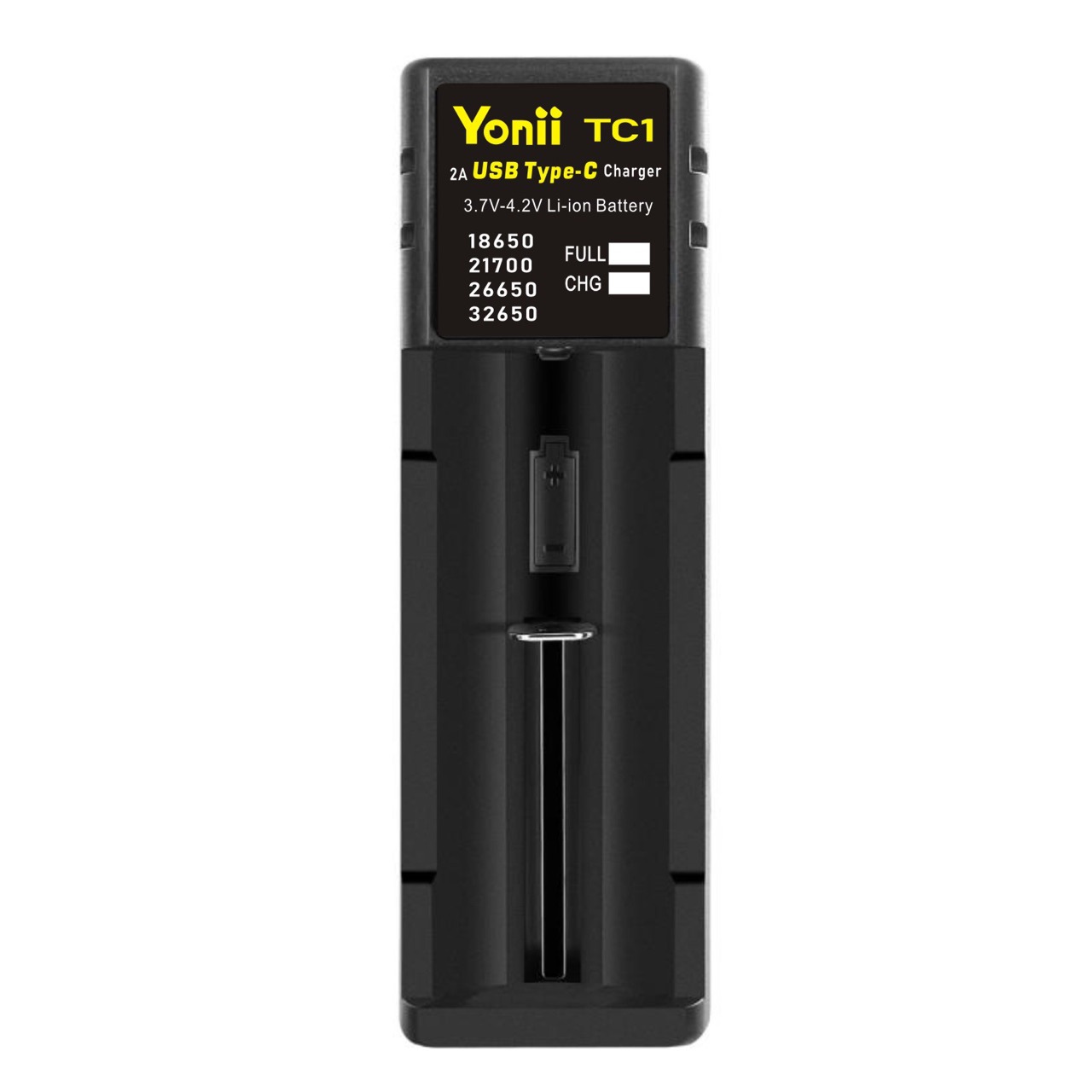 Yonii TC1 Type-C interface 21700 lithium battery charger 3.7v18650 battery charger 2A