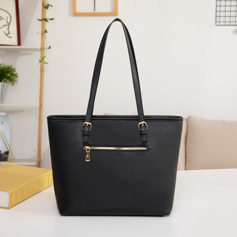 Bolso de Mano para Mujer, Estilo Europeo y Americano 2025, Bolso de Hombro, Patrón Cruzado, Simple y Moderno, Bolso Grande, Modelo 8885