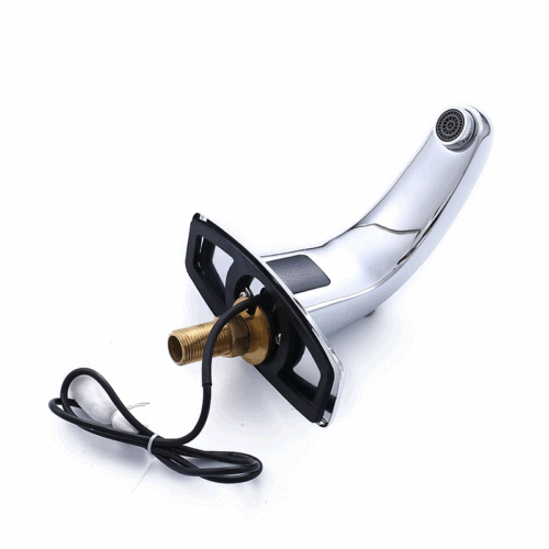 Countertop basin sensor faucet automatic commercial hotel public toilet all copper cold and hot infrared hand washing basin faucet 