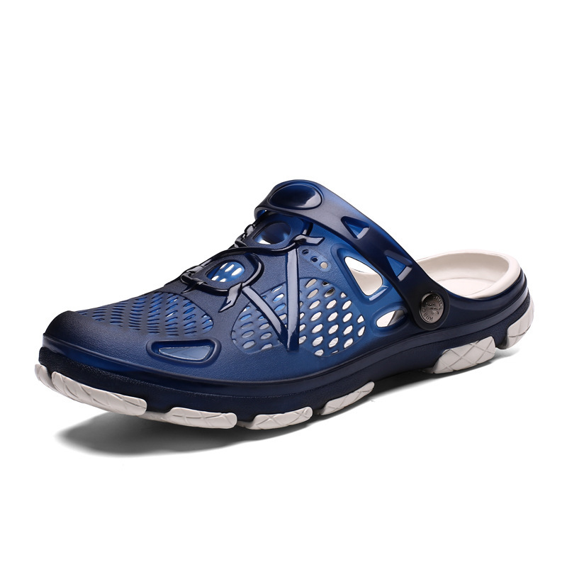 802 verano transpirable cerrado dedo del pie zapatos de los hombres al aire libre zapatos de playa antideslizante aguas arriba Nido de Pájaro zapatillas Comercio Exterior sandalias de los hombres