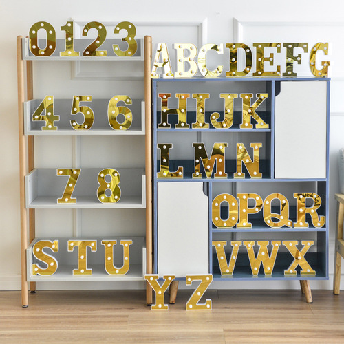 Street stall supply 26 English LED letter lights, marriage proposal, birthday decorative lights, 16cm wedding styling lights