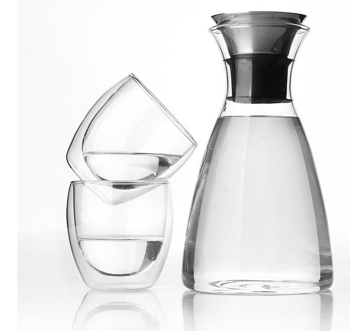 Large Capacity Cooling Teapot Summer Cool Kettle Household High Temperature Resistant Glass Thickened Hot And Cold Water Kettle Juice Pot Set