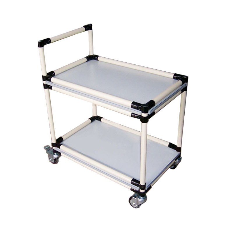 工厂精益管手推车线棒周转车车间双层工具车线棒移动手推车平板车