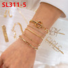 Fashionable bracelet, set, chain, European style, simple and elegant design