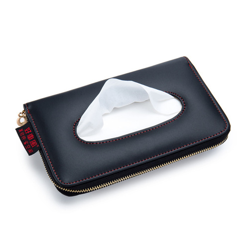 Factory creative in-car paper box car hanging sun visor tissue box set car napkin box supplies