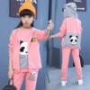 Spring children's set, autumn uniform, clothing, 3 piece set, children's clothing, western style, suitable for teen