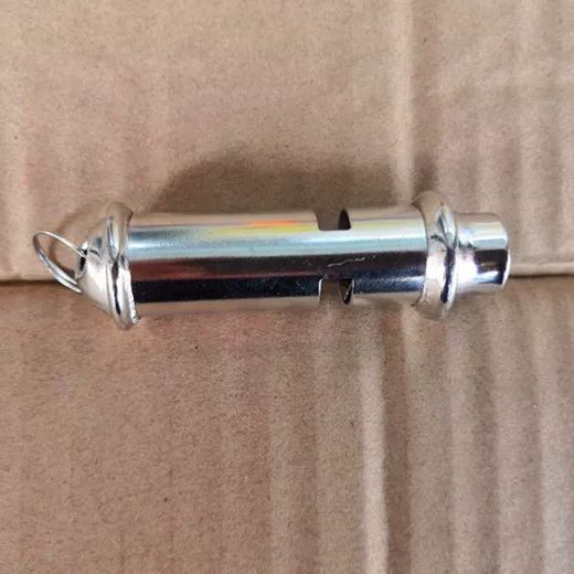 Wholesale Whistles, High-Decibel Metal Whistles, Individually Packaged in Plastic Boxes, Chrome-Plated Alarm Whistles, Traffic Warning Whistles