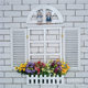 Factory direct supply Mediterranean fake window wooden restaurant wall decoration painting shutters European fake window wall hanging wall decoration