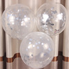 Evening dress, decorations, latex layout, round transparent nail sequins, balloon, set, increased thickness, 12inch
