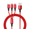 Apple, mobile phone, universal woven charging cable, Android, three in one