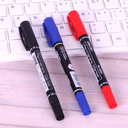 Gettle 6824 dual-tipped oily marker, fine tip marker, line pen, children's painting, student use pen