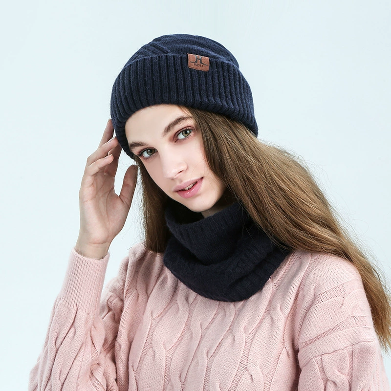 Утепляющий knitted шарф для любимого, шапка, перчатки, набор из 3 предметов, европейский стиль, оптовая продажа