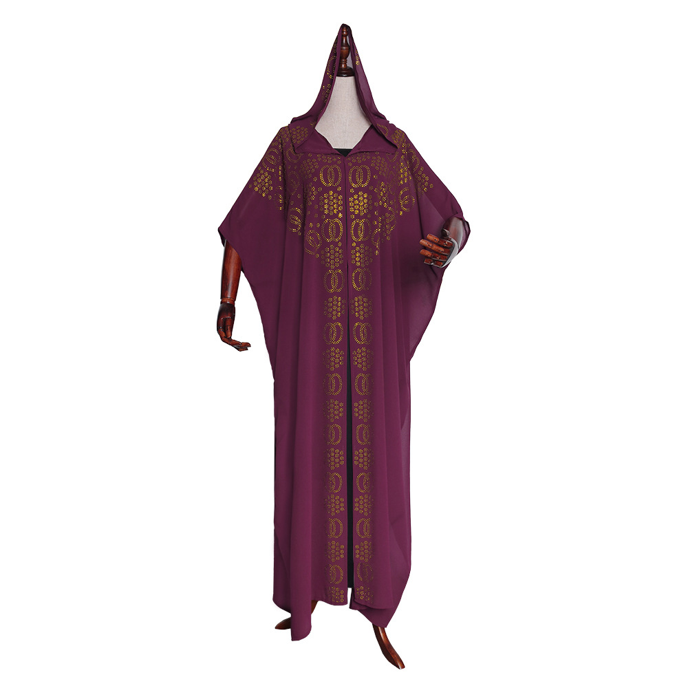 Vêtements pour femmes nouvelle cape perle chaude diamant manches chauve-souris robe_voghion.com