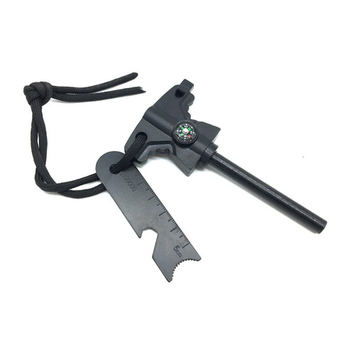 Amazon's best-selling wilderness survival all-in-one butterfly fire stick, flint and steel, compass whistle fire starter
