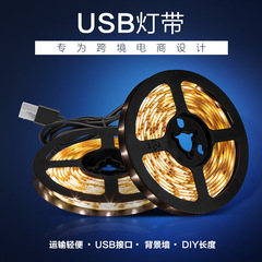Factory Direct Sale 2835 LED Waterproof Low Voltage USB Lighting Flexible Strips for Bedroom Stair Background Wall Decor Lights