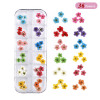 Set for manicure, hydrolate, nail stickers, Japanese fake nails, nail decoration, 12 colors, new collection