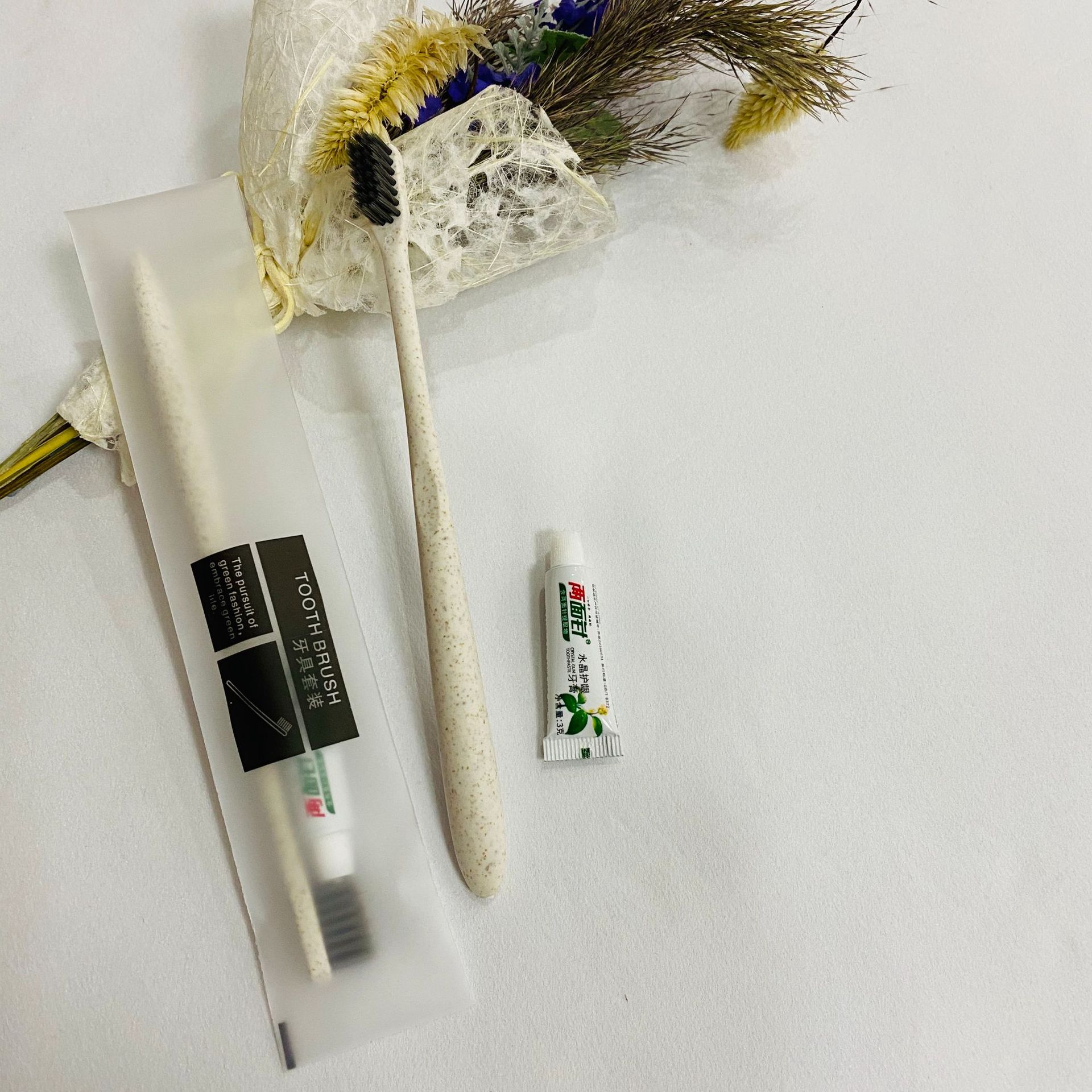 Disposable toothpaste for hotel, toothbrush, soft set, wholesale