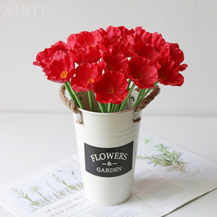Polyurethane small realistic decorative flowers for office for living room, accessory, Amazon, flower decoration