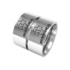 Fashionable ring suitable for men and women stainless steel, accessory, punk style, Birthday gift