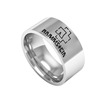 Fashionable ring suitable for men and women stainless steel, accessory, punk style, Birthday gift