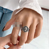 Retro one size ring, Japanese and Korean, simple and elegant design, on index finger, internet celebrity