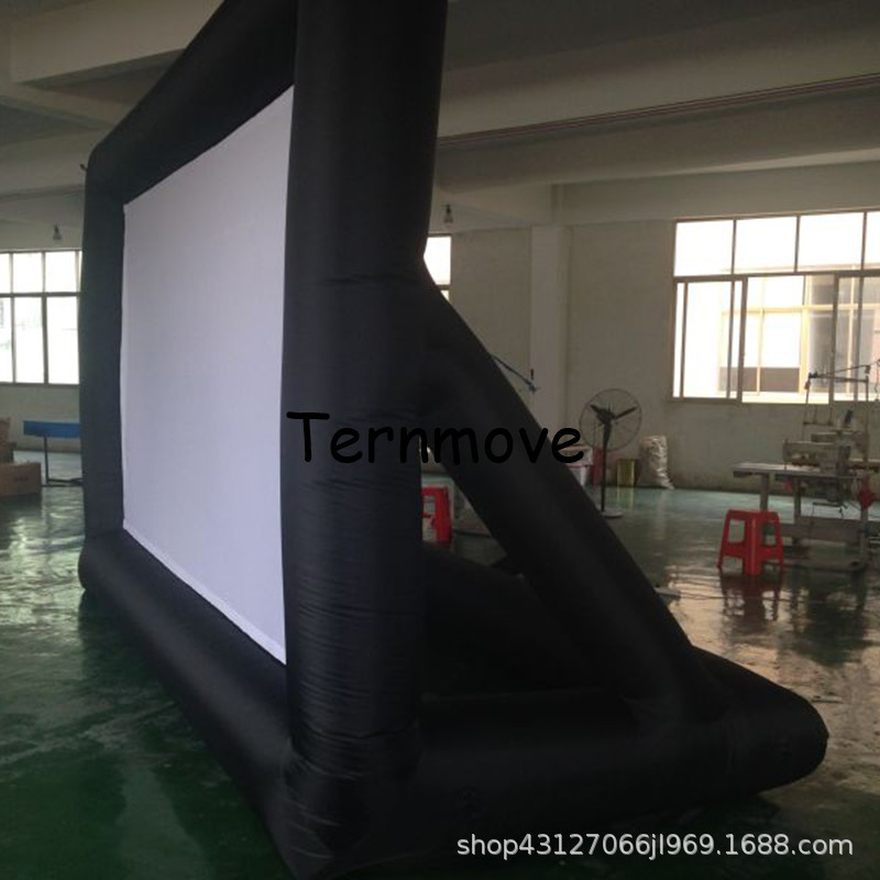 户外充气电影屏幕 广告装饰投影墙 充气广告屏幕生日庆典派对影屏