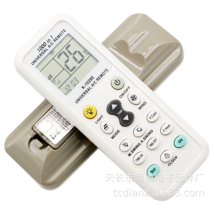 大画面2色英語版万能エアコンリモコン全通用世界対外貿易専用K-1028E 300/箱