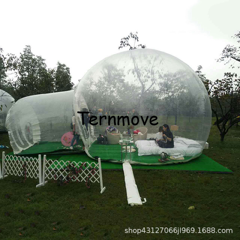 户外露营充气帐篷房子网红透明星空帐篷营地民宿商用泡泡屋酒店
