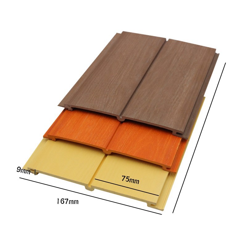 Panel Decorativo de Madera y Plástico 75 mm A Prueba de Humedad e Impermeable para Interiores