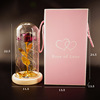 Cross -border explosive product 24K gold foil roses glass cover LED Light Valentine's Day Gift Points to Shopping Festival Gifts