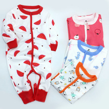 外贸童装欧美宝宝单层哈衣夜市长袖婴幼儿连体衣爬服婴儿衣服代发