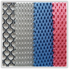 现货特殊三明治网布双色鞋材三层网时尚透气背带床垫坐垫3D网眼布