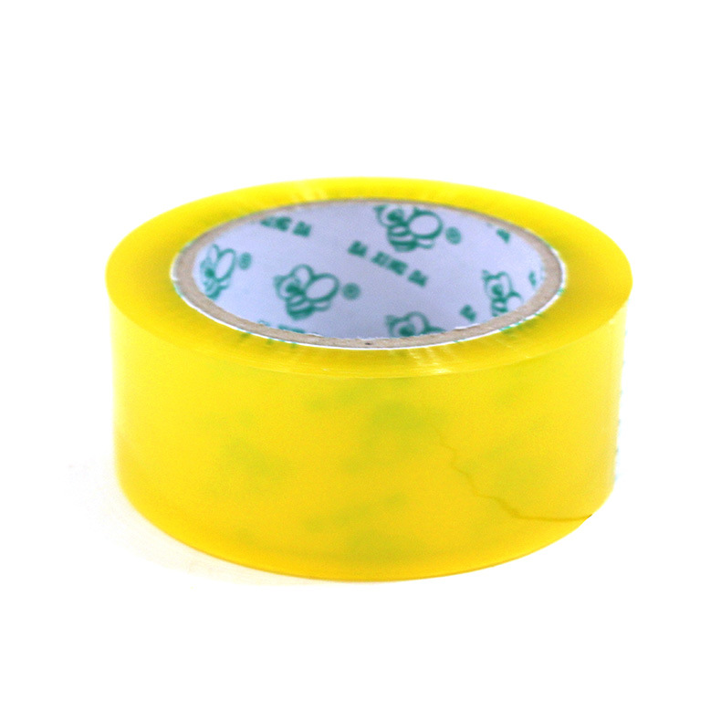 Cinta de embalaje transparente, cinta de flejado logística en rollo grande, cinta de advertencia amarilla