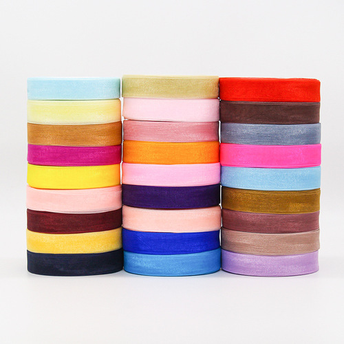 Manufacturer 2 cm snow yarn with gift box packaging transparent ribbon DIY chiffon yarn with cake baking