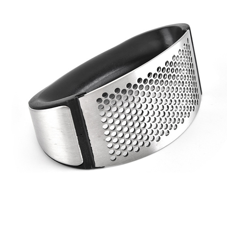 Acero inoxidable arco ajo prensa manual de la prensa de ajo creativo ajo Twister cocina ajo amoladora herramienta de cocina ajo prensa