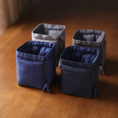 爾雅廠家批發收納包旅行茶具茶壺茶杯布袋茶杯素棉束口布包