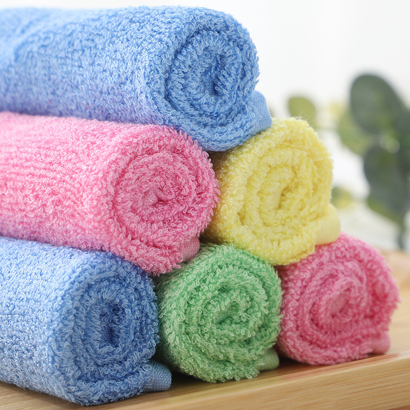 Upgraded 10 Dishwashing Towel Kitchen Cleaning Cloth Essence Bamboo Fiber Oil-free Dishwashing Cloth Absorbs Oil