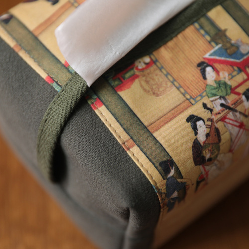 Erya Tea Ceremony Ancient Canvas Art Tissue Cover Tissue Bag Tissue Bag Tissue Box Tissue Box Tissue Pack Tissue Box