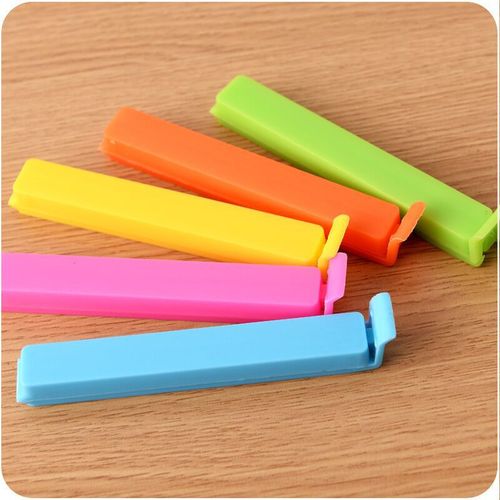 Factory direct supply of fashionable and cute candy color sealing clips creative plastic bag sealing clips plastic tea clip sealing machine