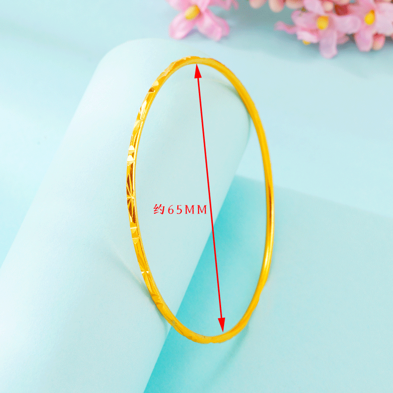 Luz imitación de lujo 18K oro bobina pulsera pequeña pulsera fresca chica lluvia de meteoros pulsera de oro Vietnam