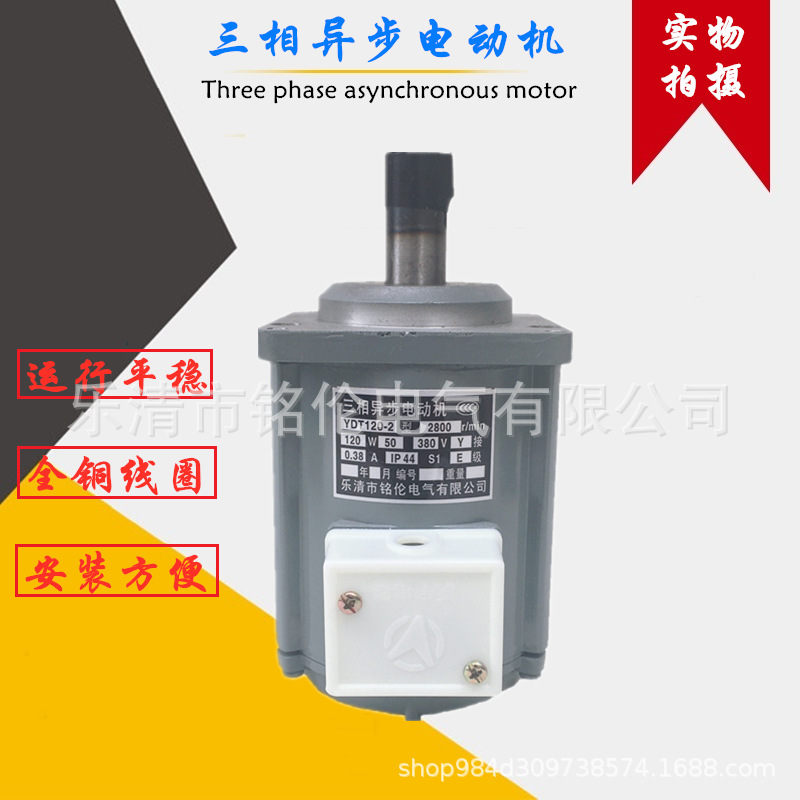 ASF82A 120W三相异步电动机 YDT120-2 液压抱闸电机 微型电动机