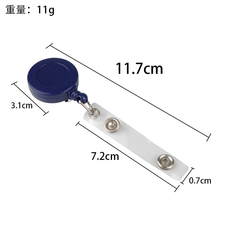 Office Easy-pull hebilla insignia certificado Easy-pull caja de tarjeta personalizada insignia cordón cara sonriente hebilla telescópica control de acceso 12 colores