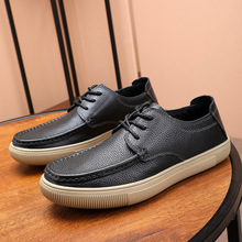 一件代发外贸休闲男鞋真皮欧美运动板鞋头层牛皮鞋男士休闲皮鞋男